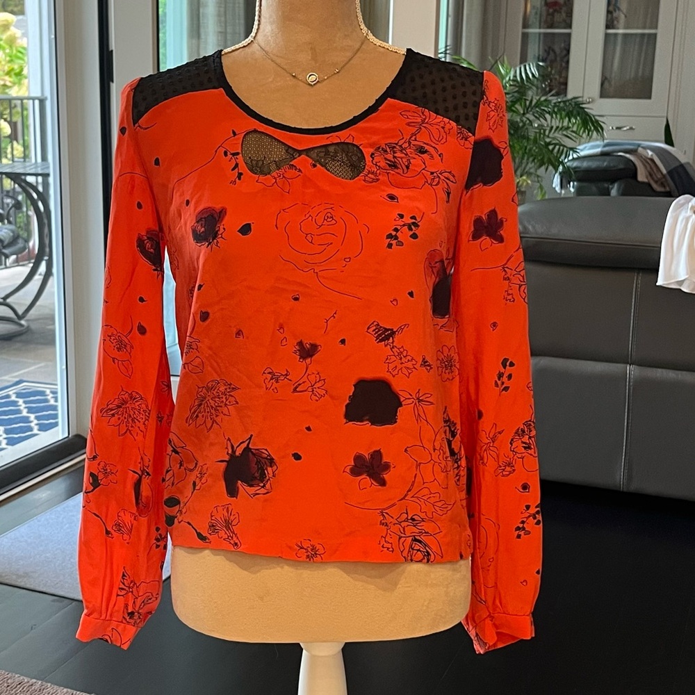 Twinkle By Wenlan Silk Blouse Size 0